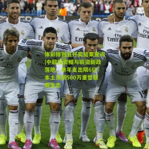 体彩排列五开奖结果查询|中超投资帽与薪资新政落地，单年支出限6亿 本土顶薪500万重塑联赛生态